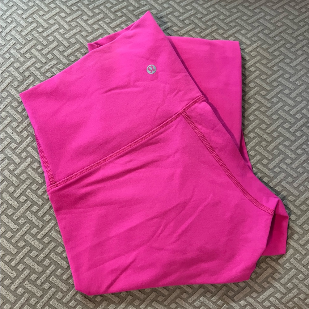 GUC Pink Lululemon High Waisted Leggings, Size 8